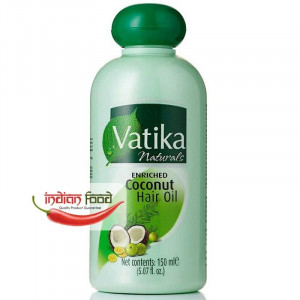 VATIKA Coconut Hair Oil Ulei de Cocos pentru Par Ulei de amlaFrunze de HennaLamaie 150ML