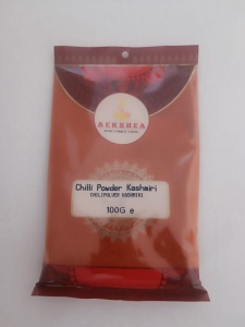 Aekshea Chilli Powder Kashmiri Boia Rosie zona Kashmir 100g