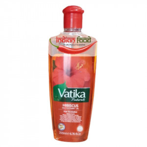 VATIKA Enriched Hibiscus Multivitamin Infused Hair Oil (Ulei de Par de Hibiscus, Migdale Dulci, Arbore de Ceai si Rozmarin 200ml - Vatika ) 200ml