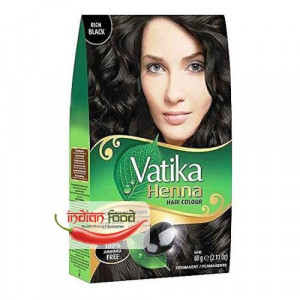 Vatika Henna Hair Colour - RIch Black (Vopsea de Par cu Henna Negru) 60g