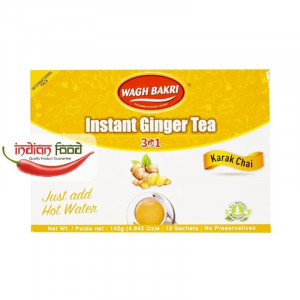 Wagh Bakri Instant Tea Ginger Sweetened (Ceai de Ghimbir Instant Indulcit ) 140g
