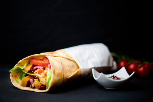 Wrap cu seitan si legume