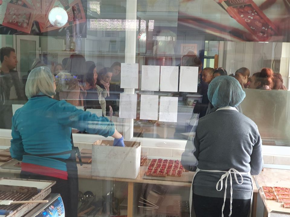 Vizitatori la manufactura GALFFIS, 2019.