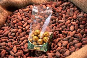 Draje lapte cu turtă dulce – prezentare pe boabe de cacao