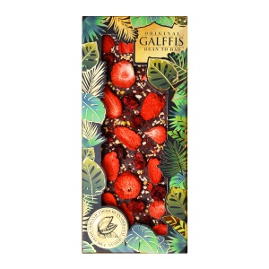 Ciocolata GALFFIS neagra cu capsuni 100 g
