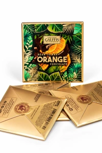 Mini delicii GALFFIS – ciocolată neagră cu cremă de portocale, 20 g