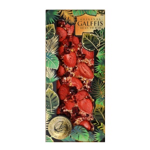 Ciocolata GALFFIS alba cu capsuni 100 g
