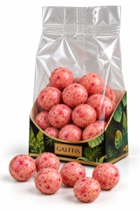 Drajeuri GALFFIS cu zmeură și ciocolată albă, 100 g