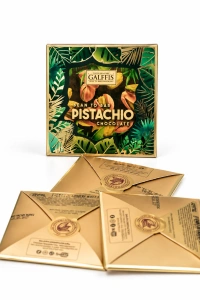 Mini delicii GALFFIS – ciocolată cu lapte și cremă de fistic, 20 g