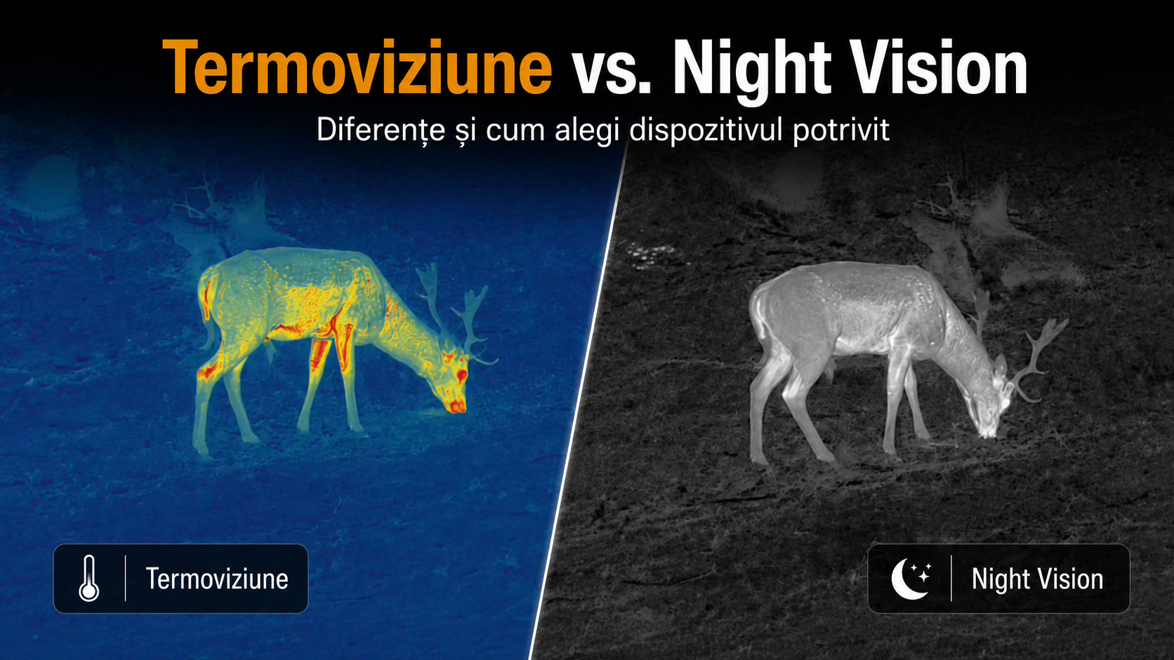 Termoviziune vs. Night Vision: diferențe și cum alegi dispozitivul potrivit