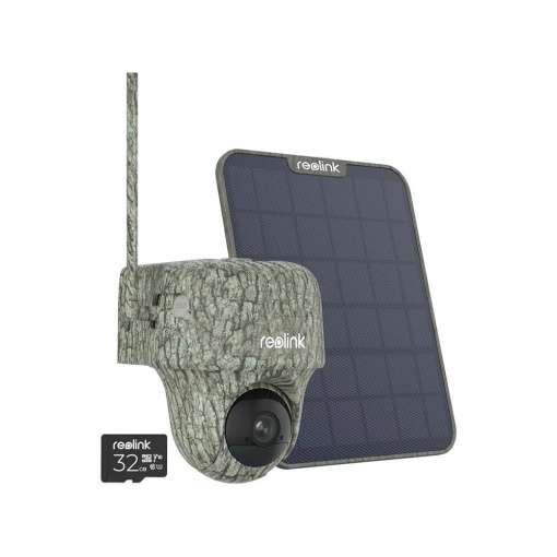 Camera video pentru vanatoare Reolink Ranger GO PT G450, GSM 4G, 4K, IR invizibil 10 m + panou solar