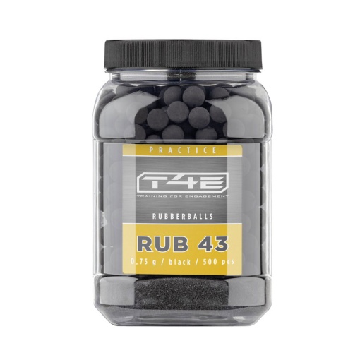 Bile de cauciuc Umarex Walther T4E RB 43, cal. 43, 500 bucati