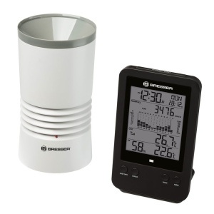Statie meteo Bresser 7002530, termometru, higrometru, pluviometru - Img 1