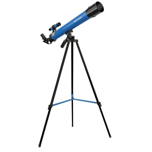 Telescop astronomic Bresser Junior 45/600 AZ albastru, refractor, montura azimutala