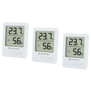 Set 3 statii meteo Bresser 7000010GYE000, termometru, higrometru - Img 1
