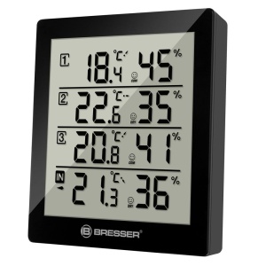 Statie meteo Bresser 7000020CM3000, termometru, higrometru, 3 senzori externi - Img 1