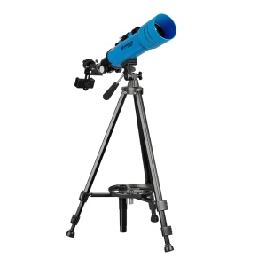 Set telescop refractor pentru copii 70/400 si rucsac Bresser Junior, albastru - Img 4