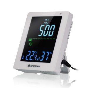 Statie monitorizare CO² Bresser 7004020GYE000, alb