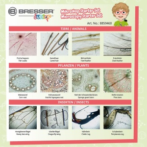 Set preparate pentru microscop Bresser Junior Starter Set 8859460 - Img 3