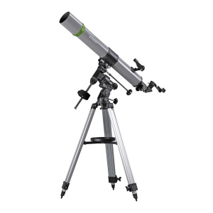Telescop astronomic Bresser Space Explorer 90/900 EQ3, refractor acromat, montura Ecuatoriala