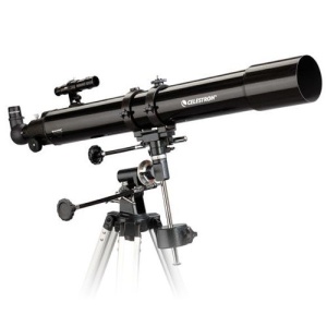Telescop astronomic Celestron PowerSeeker 80EQ, refractor 80/900 mm, montura ecuatoriala