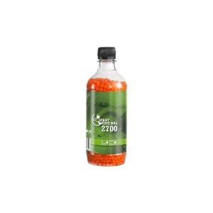 Bile airsoft Combat Zone, BB 6 mm, 0.12 g, plastic, portocalii, 2700 bile