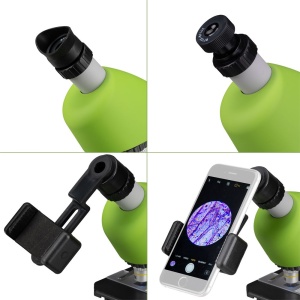 Microscop optic Bresser Junior 40x-640x verde - Img 3