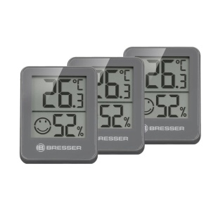 Set 3 statii meteo Bresser Hygro 7000010QT5000, gri