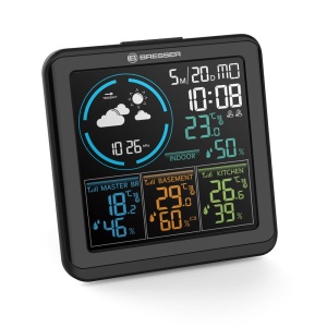 Statie meteo Bresser Quadro Individio 7000027, termometru, higrometru, barometru, alarma, 3 senzori externi - Img 3