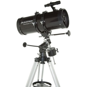 Telescop astronomic Celestron PowerSeeker 127EQ, reflector 127/1000 mm, montura ecuatoriala