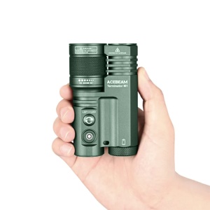 Lanterna profesionala cu cap dublu LEP/LED Acebeam Terminator M1 Green, 3500 lumeni, 1600 m - Img 3