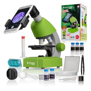 Microscop optic Bresser Junior 40x-640x verde - Img 4