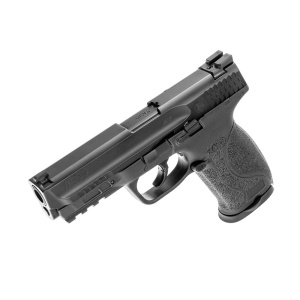 Pistol paintball cu bile de cauciuc/creta/vopsea Umarex Smith & Wesson M&P9 M2.0 T4E, cal. .43 – black, 5 jouli - Img 2