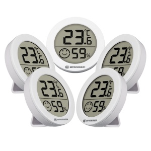 Set 5 statii meteo Bresser Smile 7000040, termometru, higrometru - Img 1