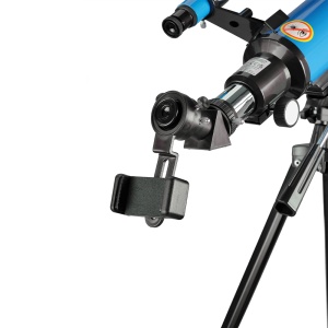 Set telescop refractor pentru copii 70/400 si rucsac Bresser Junior, albastru - Img 2