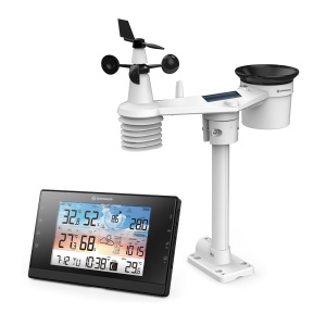 Statie meteo 5 in 1 Bresser WSC Wi-Fi 7003350, termometru, higrometru, barometru, anemometru, pluviometru