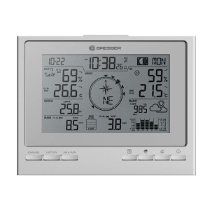 Statie meteo Bresser ClimateScout 7003110HZI000, argintiu
