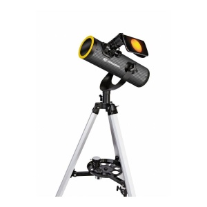 Telescop astronomic cu filtru solar Bresser Solarix 76/350, reflector Newtonian, montura azimutal