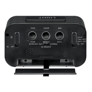 Statie meteo Bresser MyTime Duo 8010010, termometru, higrometru, alarma, negru - Img 2