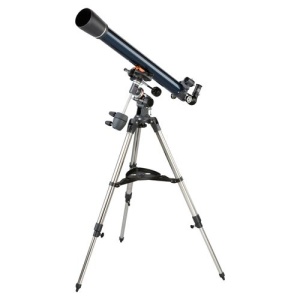 Telescop astronomic Celestron AstroMaster 70EQ, refractor 70/900 mm, montura ecuatoriala