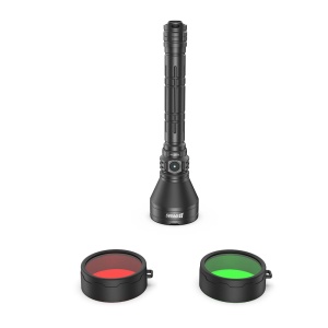 Kit lanterna de vanatoare Speras T217 V3, 3000 lm, 1500 m, filtre de culoare