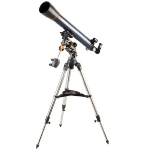 Telescop astronomic Celestron AstroMaster 90EQ, refractor 90/1000 mm, montura EQ