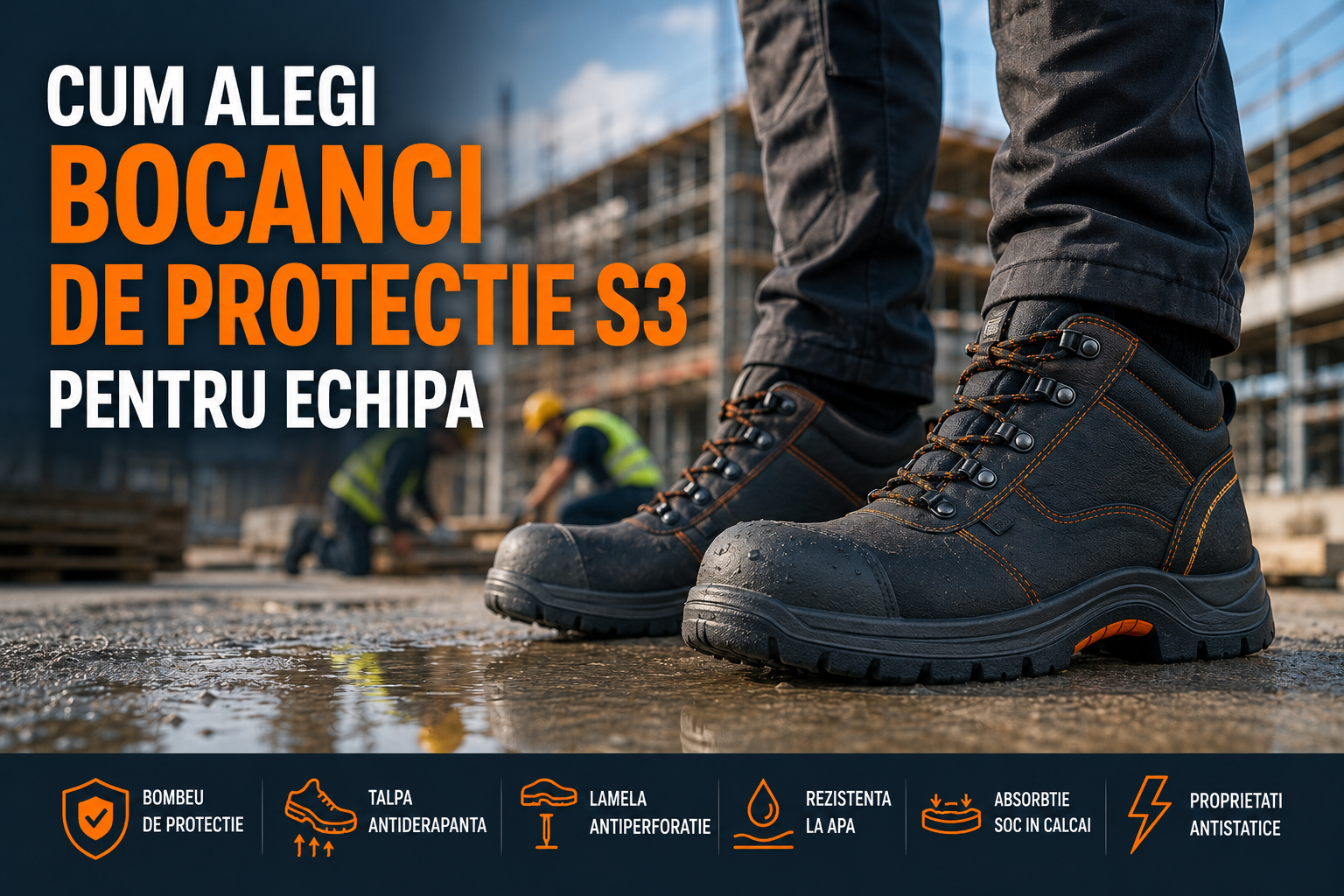 Cum alegi bocanci de protectie S3 pentru echipa | ProtectStore