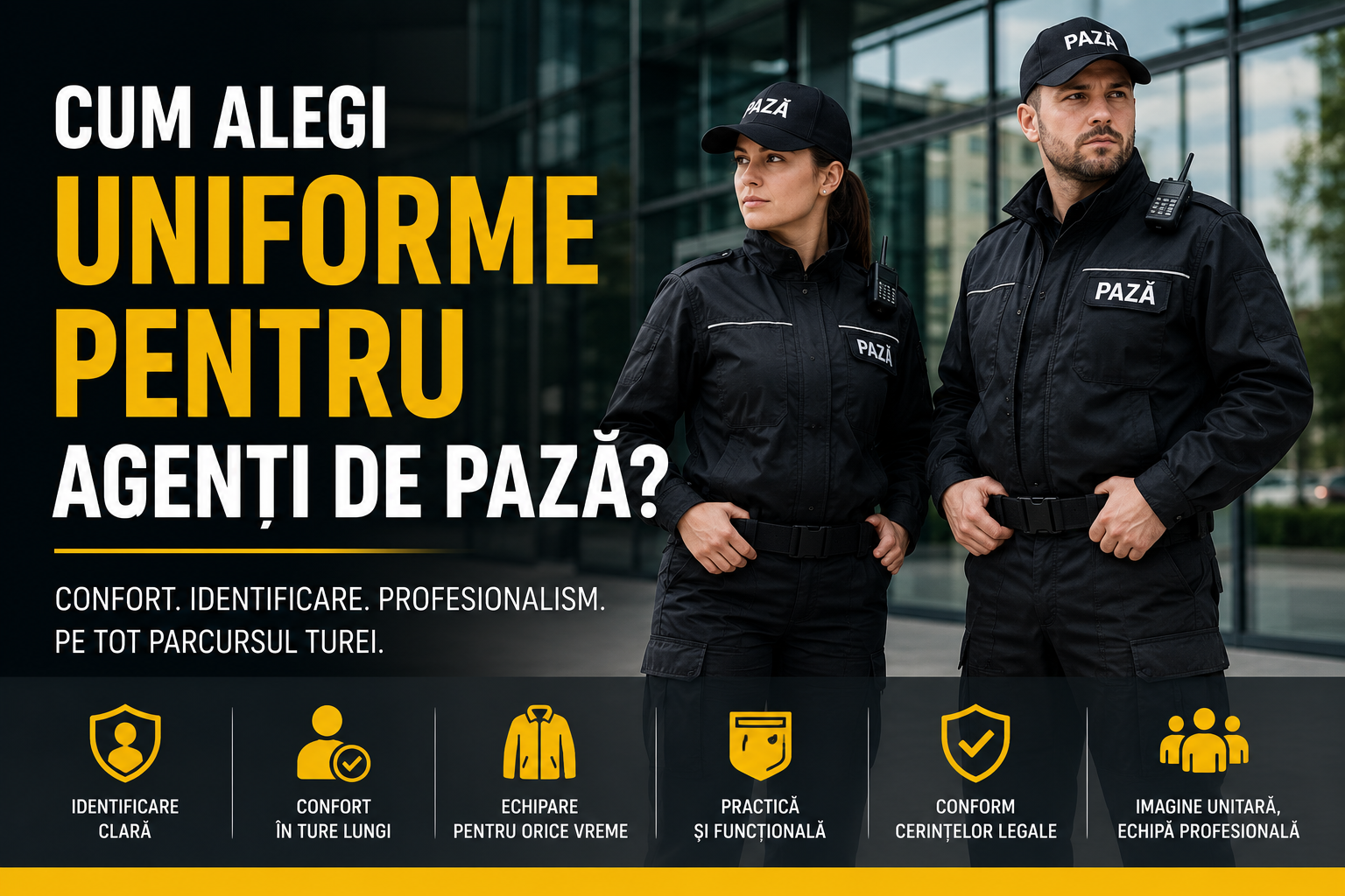 Cum alegi uniformele pentru agenți de pază? | ProtectStore