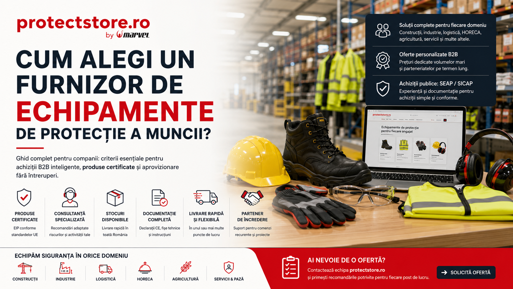 Cum alegi un furnizor de echipamente de protecție a muncii pentru compania ta | ProtectStore