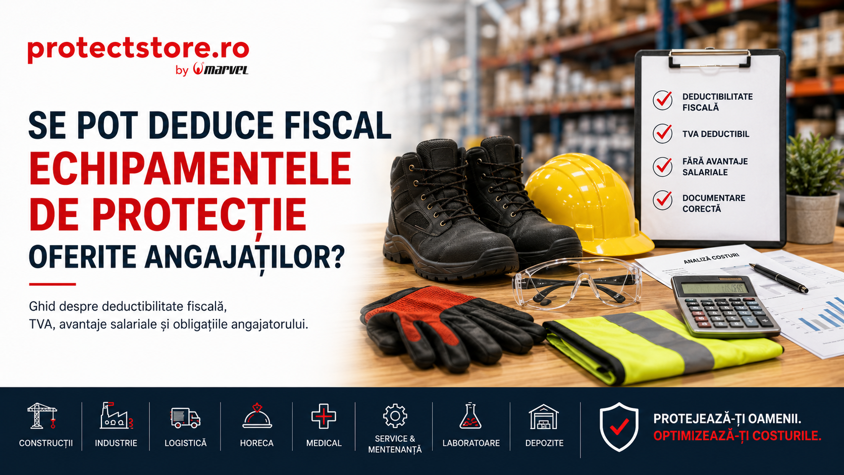 Se pot deduce fiscal echipamentele de protectie oferite angajatilor? | ProtectStore