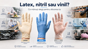 Latex, nitril sau vinil, ce manusi alegi pentru afacerea ta? | ProtectStore