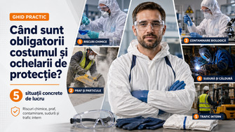 Cand se impune utilizarea costumelor si a ochelarilor de protectie? 5 situatii de lucru concrete | ProtectStore