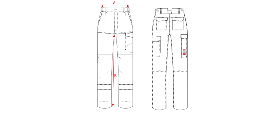 Ghid masuratori pantaloni FR432