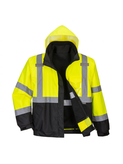 S365 - Jacheta 3-in-1 Contrast Premium Bomber Hi-Vis